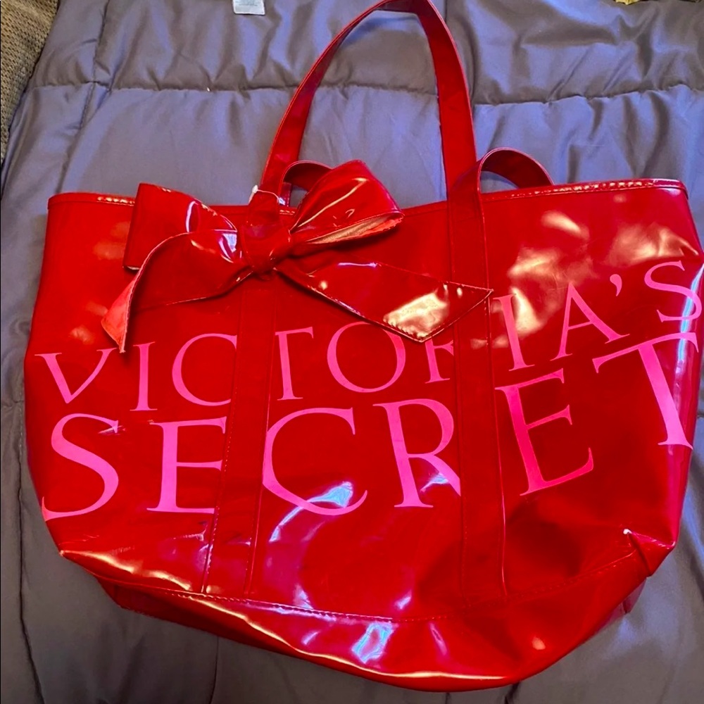 Victorias Secret Red and Pink Tote